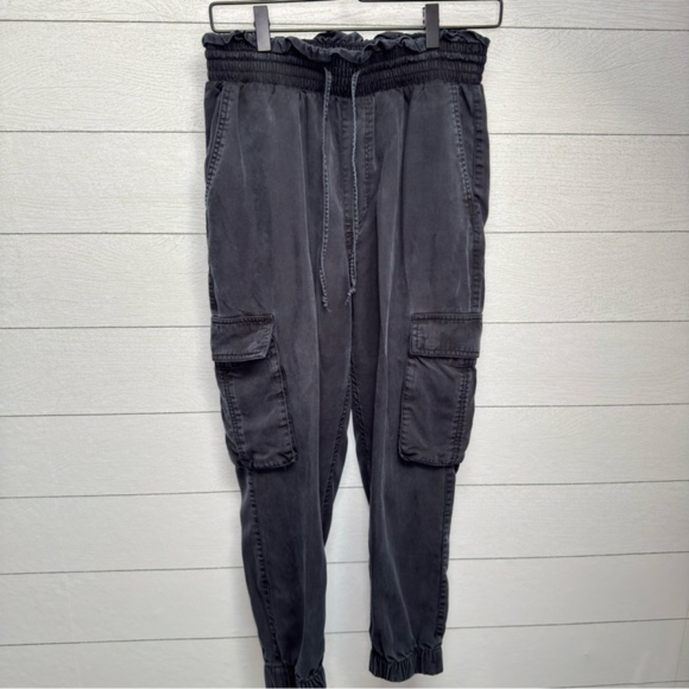 Abercrombie & Fitch Linen-Blend Cargo Jogger Pants – Size M